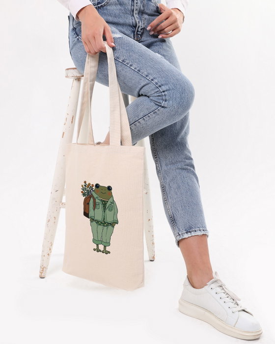 Zoozie Bags Bolso de Mano Tote de Algodón 100% Crema 35x40x8 cm